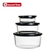 glass food container with glass lid