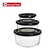 glass food container with glass lid